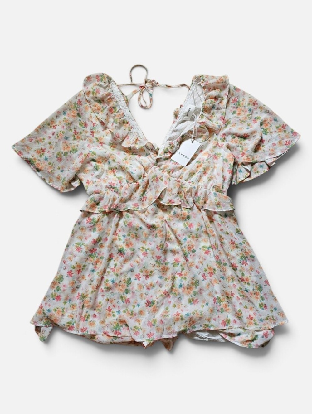 Heyson Ruffle Floral Romper - Picture 6 of 8